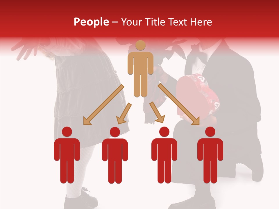 White Grandmother Background PowerPoint Template