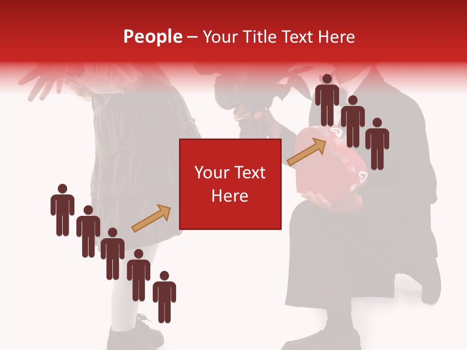 White Grandmother Background PowerPoint Template