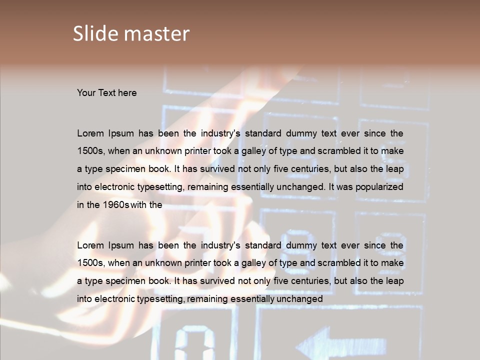 Female Aging Close Up PowerPoint Template