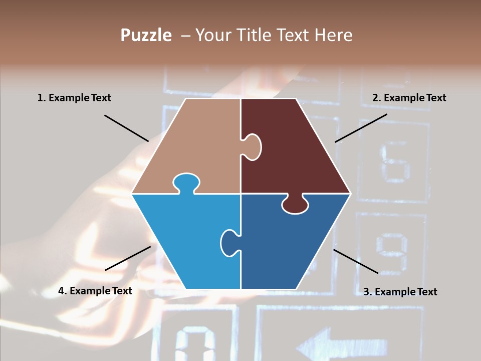 Female Aging Close Up PowerPoint Template