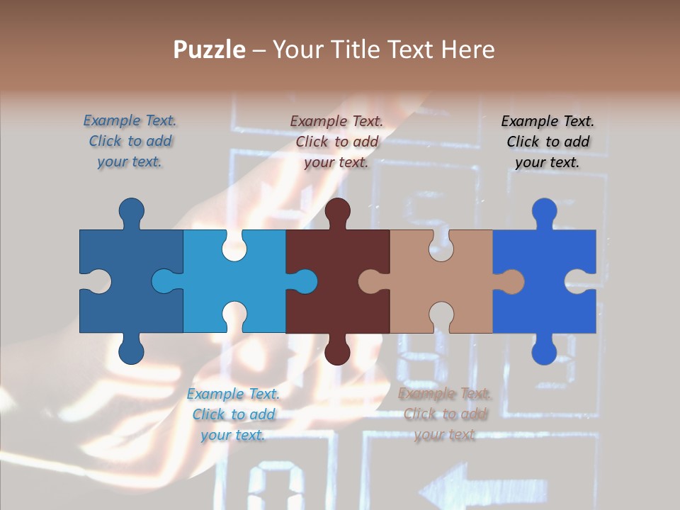 Female Aging Close Up PowerPoint Template