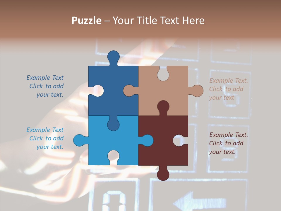 Female Aging Close Up PowerPoint Template