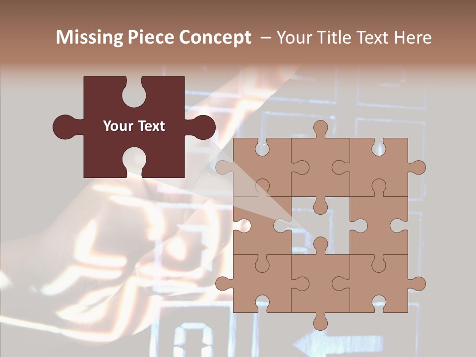 Female Aging Close Up PowerPoint Template