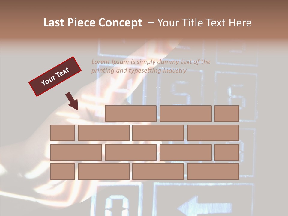 Female Aging Close Up PowerPoint Template