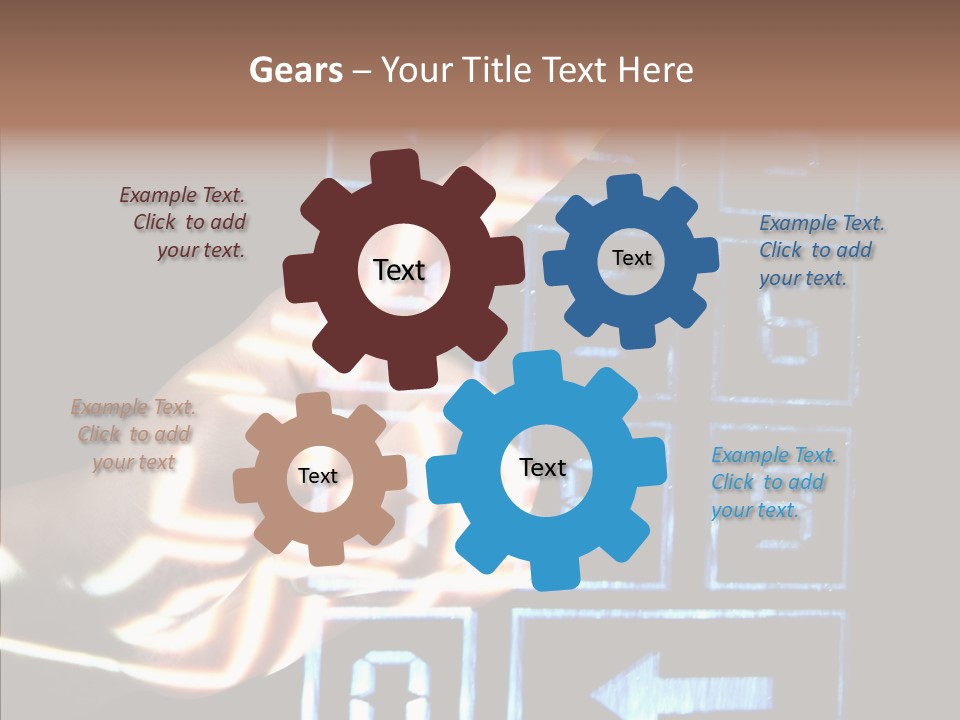 Female Aging Close Up PowerPoint Template