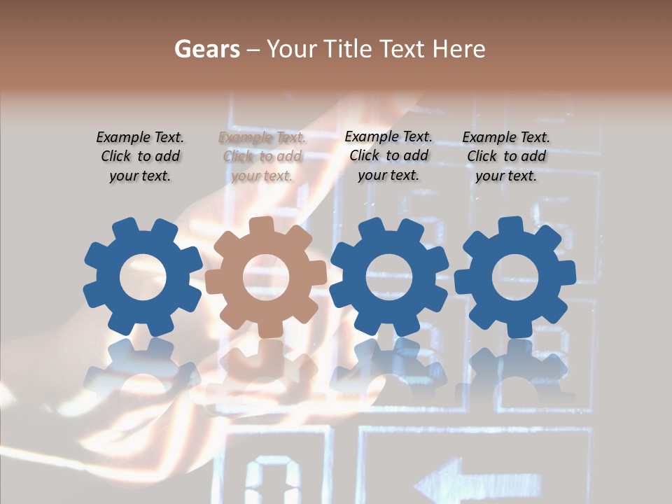 Female Aging Close Up PowerPoint Template