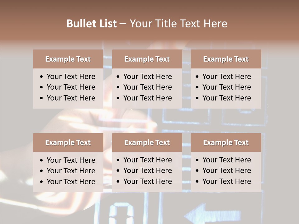 Female Aging Close Up PowerPoint Template