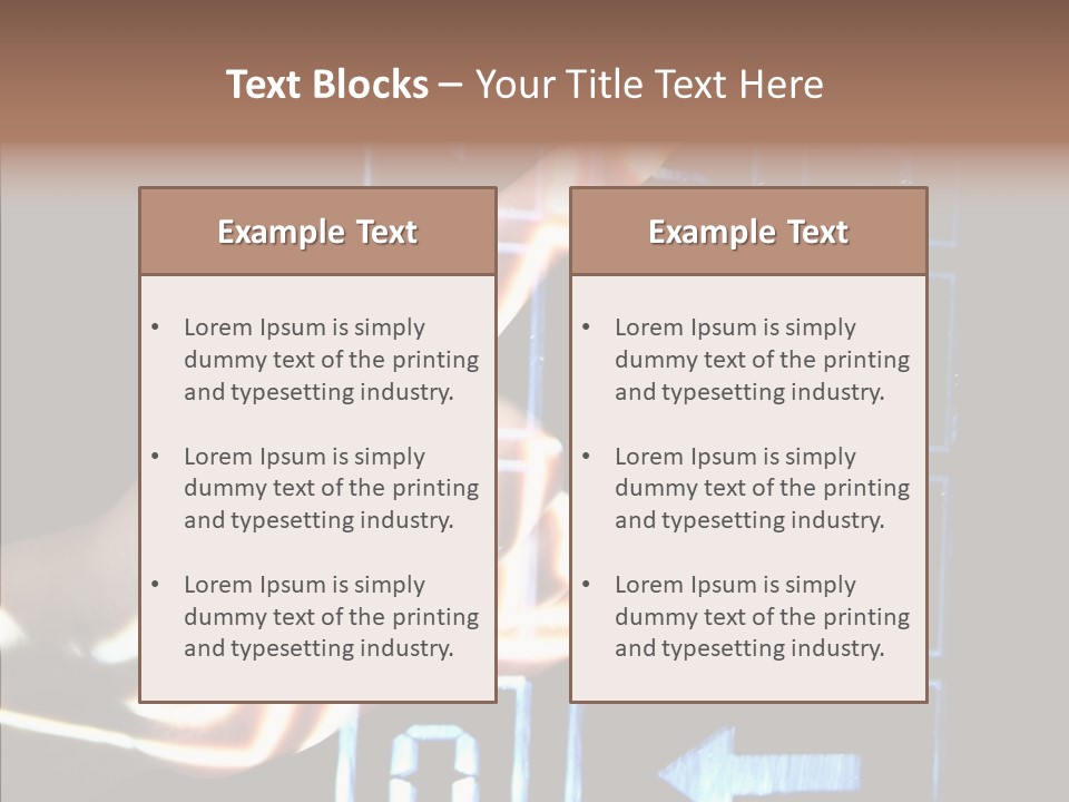 Female Aging Close Up PowerPoint Template