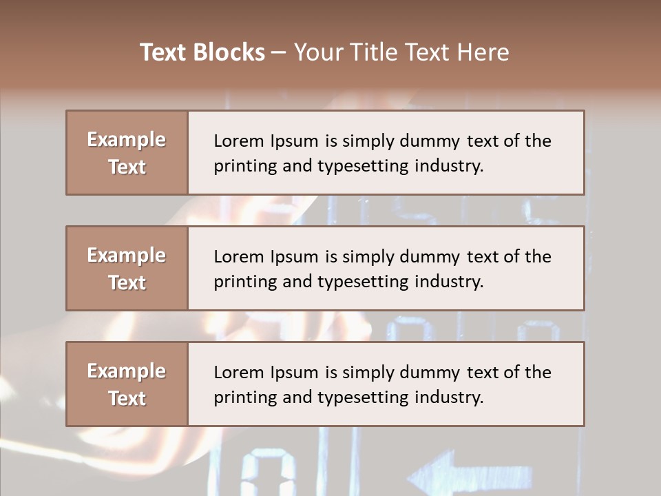 Female Aging Close Up PowerPoint Template