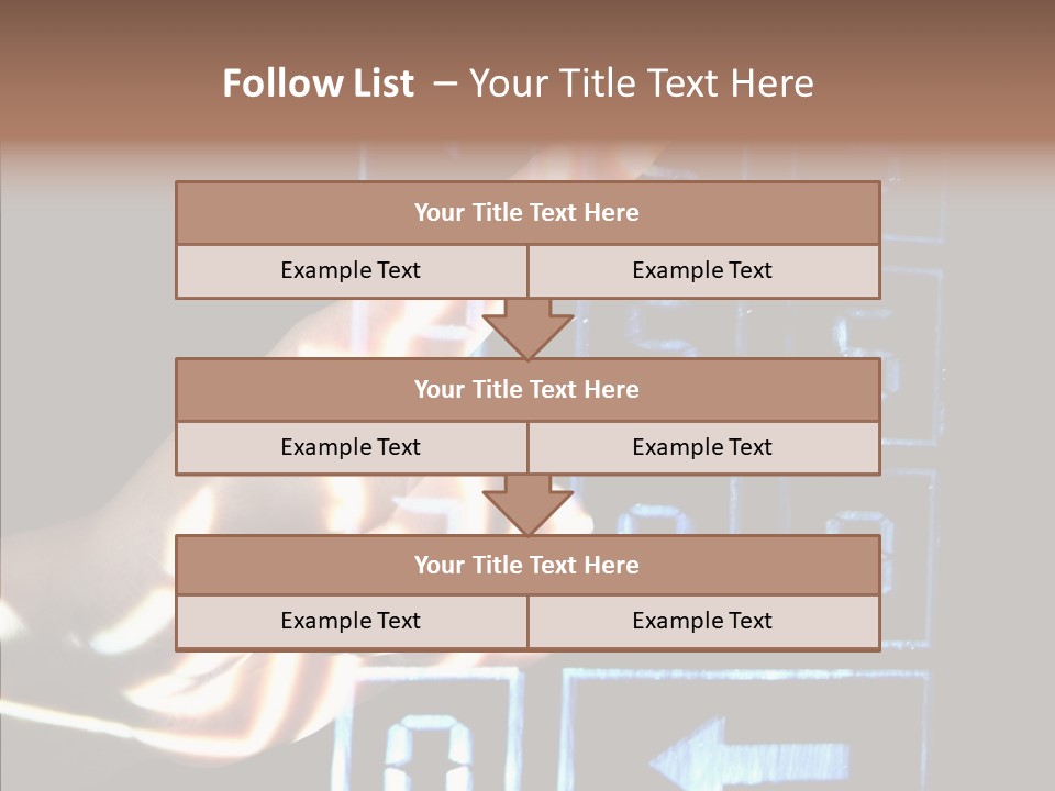 Female Aging Close Up PowerPoint Template