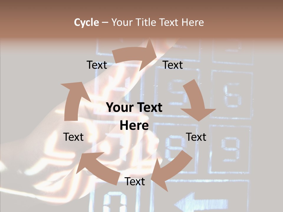 Female Aging Close Up PowerPoint Template