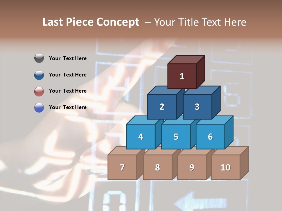 Female Aging Close Up PowerPoint Template