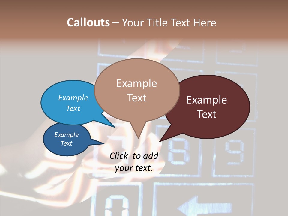 Female Aging Close Up PowerPoint Template