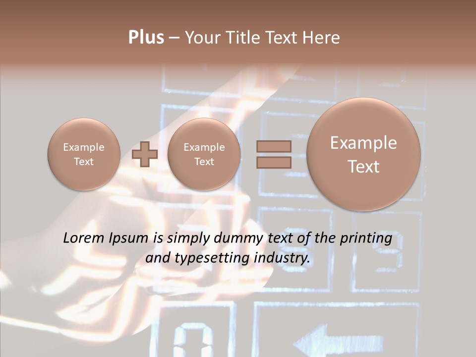 Female Aging Close Up PowerPoint Template