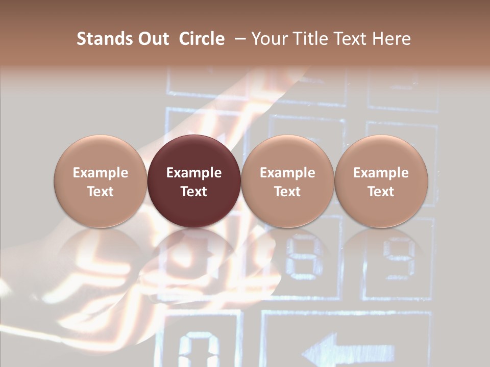 Female Aging Close Up PowerPoint Template