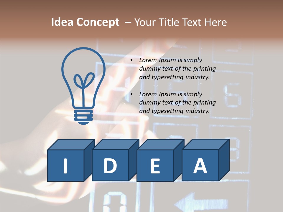 Female Aging Close Up PowerPoint Template