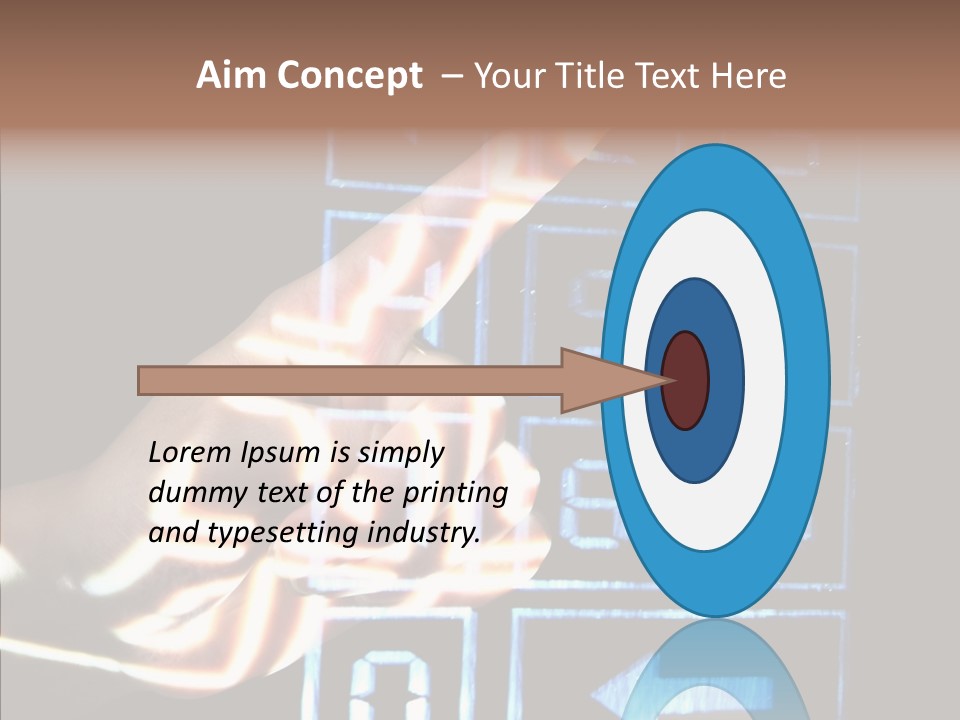 Female Aging Close Up PowerPoint Template