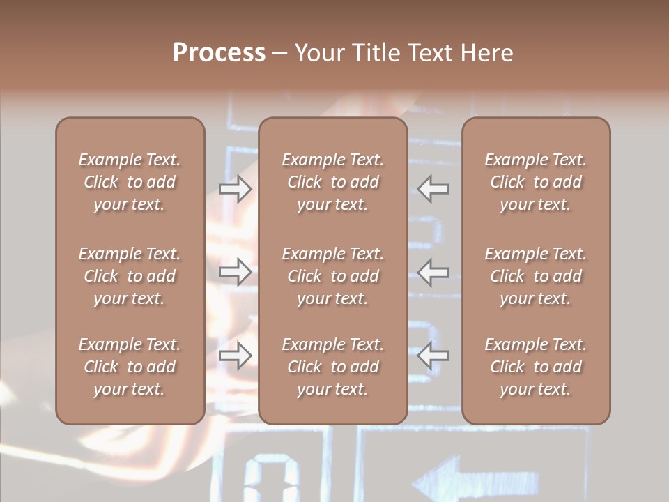 Female Aging Close Up PowerPoint Template