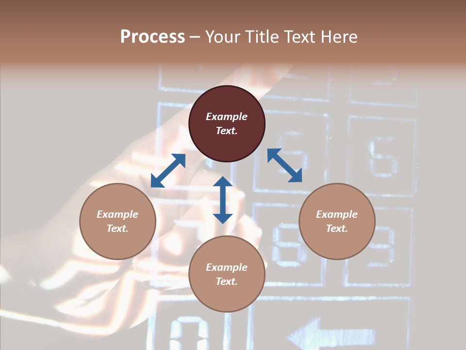 Female Aging Close Up PowerPoint Template