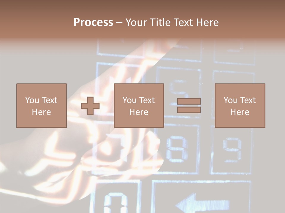 Female Aging Close Up PowerPoint Template