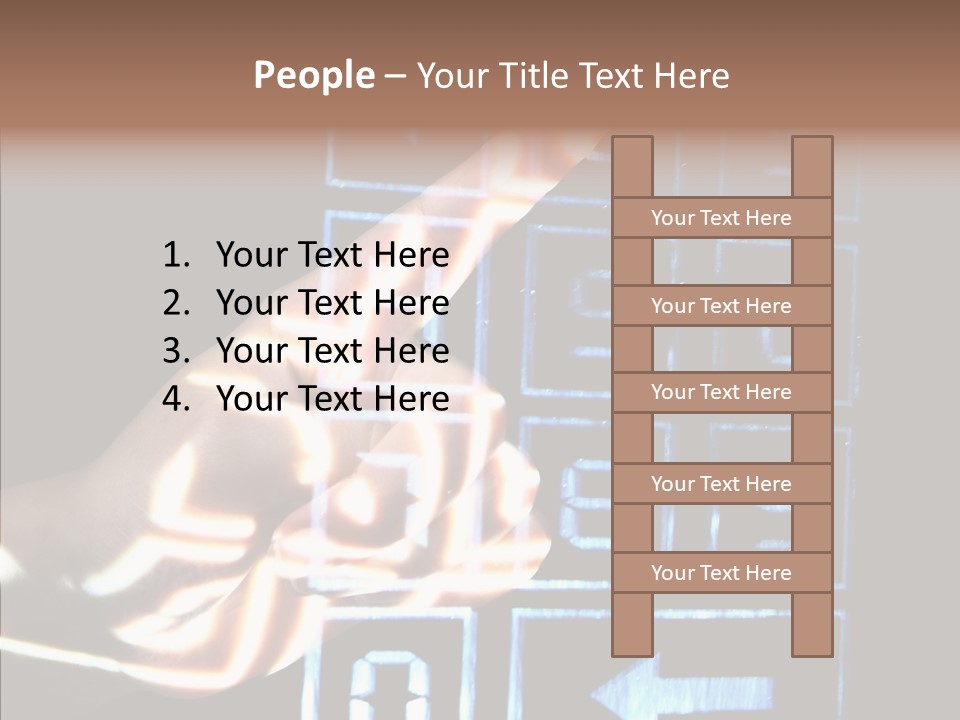 Female Aging Close Up PowerPoint Template