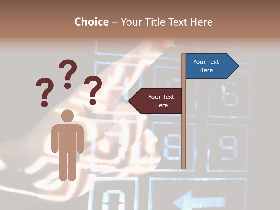 Female Aging Close Up PowerPoint Template