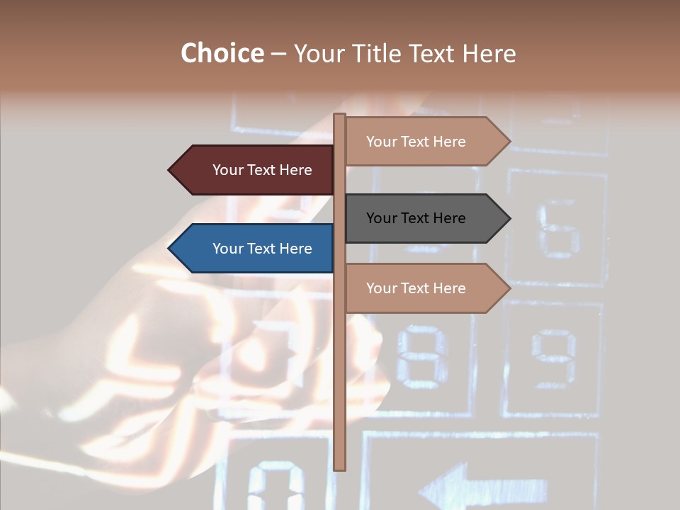 Female Aging Close Up PowerPoint Template