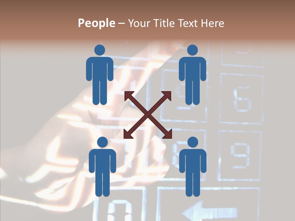 Female Aging Close Up PowerPoint Template