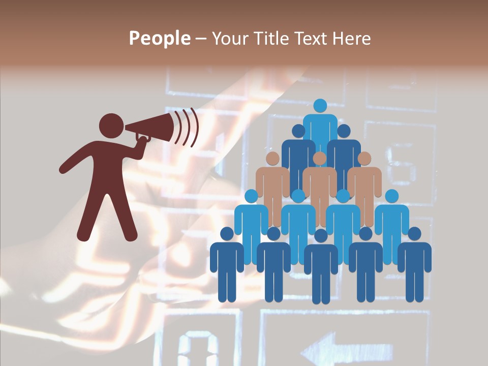 Female Aging Close Up PowerPoint Template