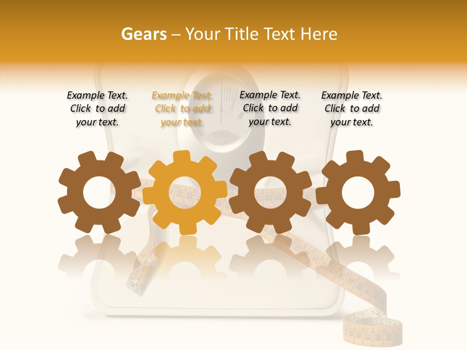 Female White Background Close Up PowerPoint Template