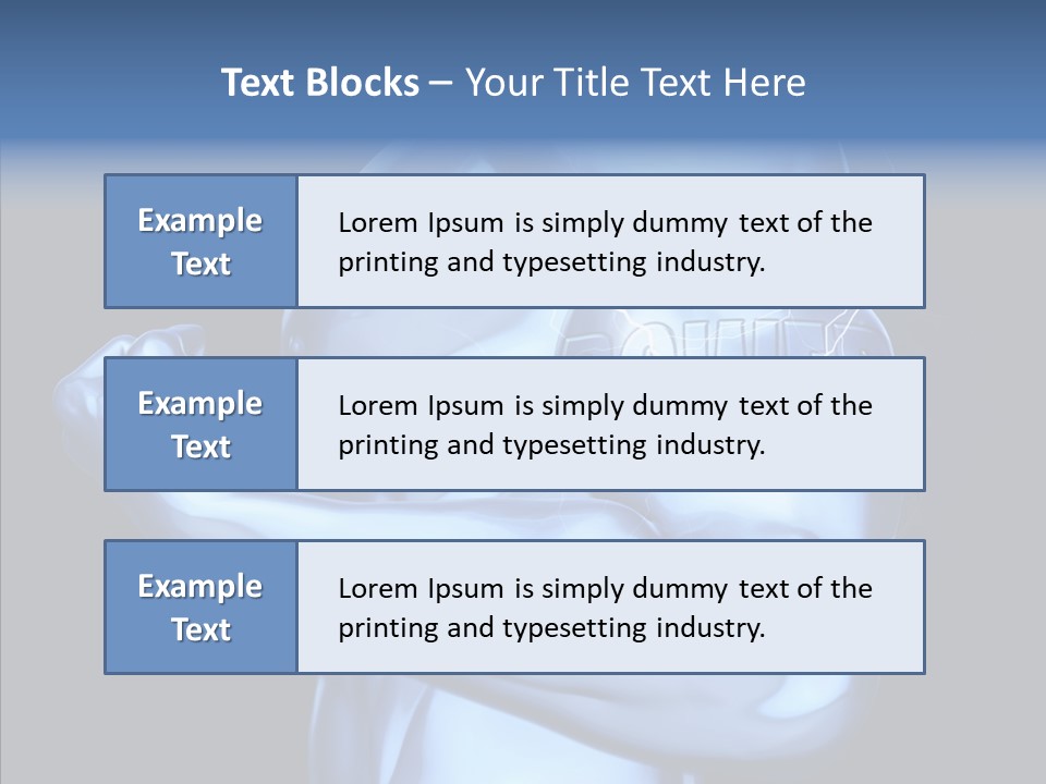 Helping Hand Hand Young PowerPoint Template