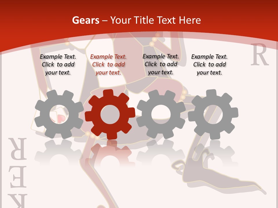 White Caregiver Close Up PowerPoint Template