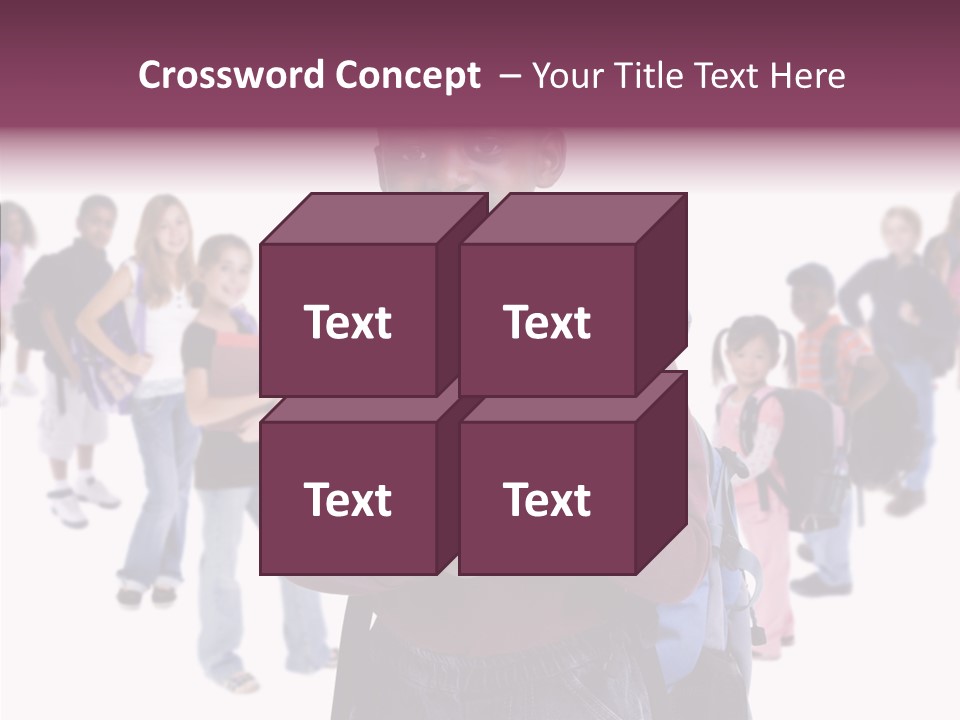 White White Background Assist PowerPoint Template