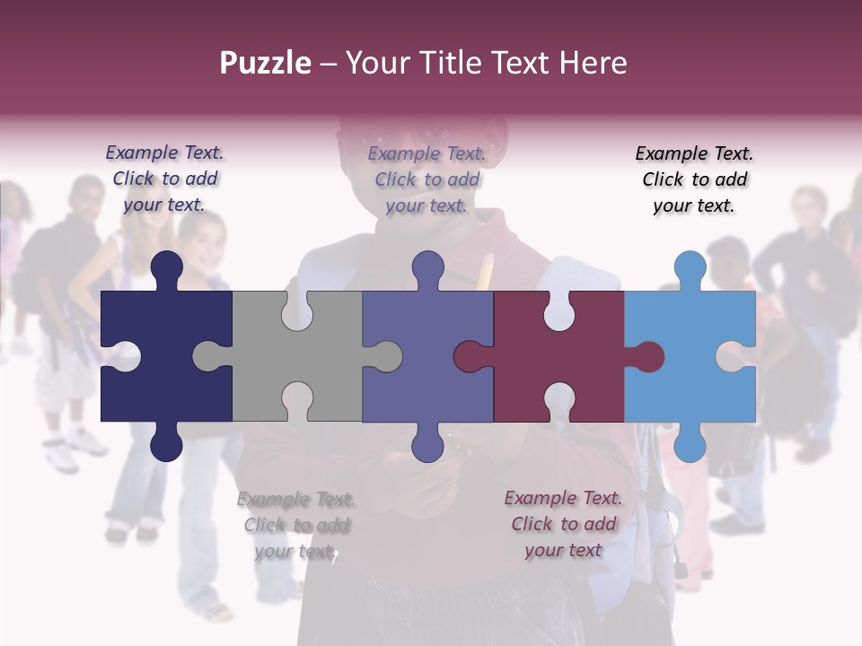 White White Background Assist PowerPoint Template