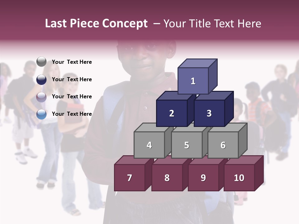 White White Background Assist PowerPoint Template