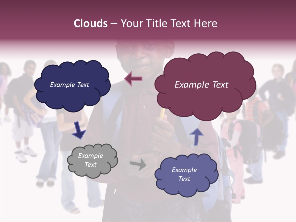 White White Background Assist PowerPoint Template
