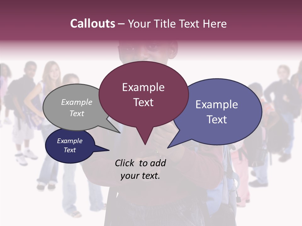 White White Background Assist PowerPoint Template