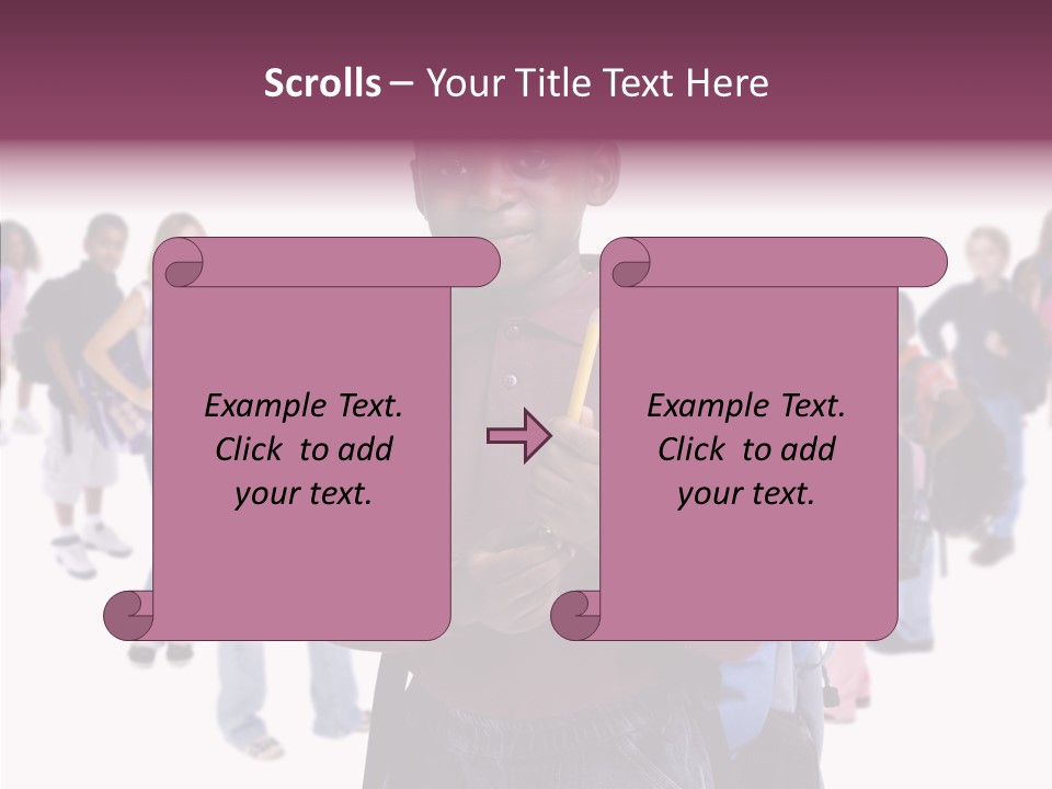 White White Background Assist PowerPoint Template