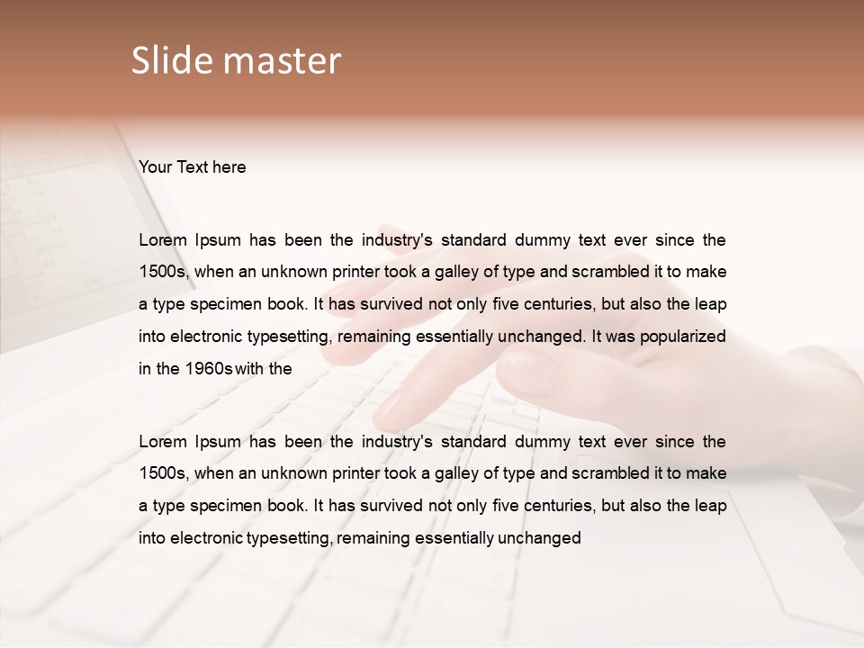 Touching Holding Hands Close Up PowerPoint Template