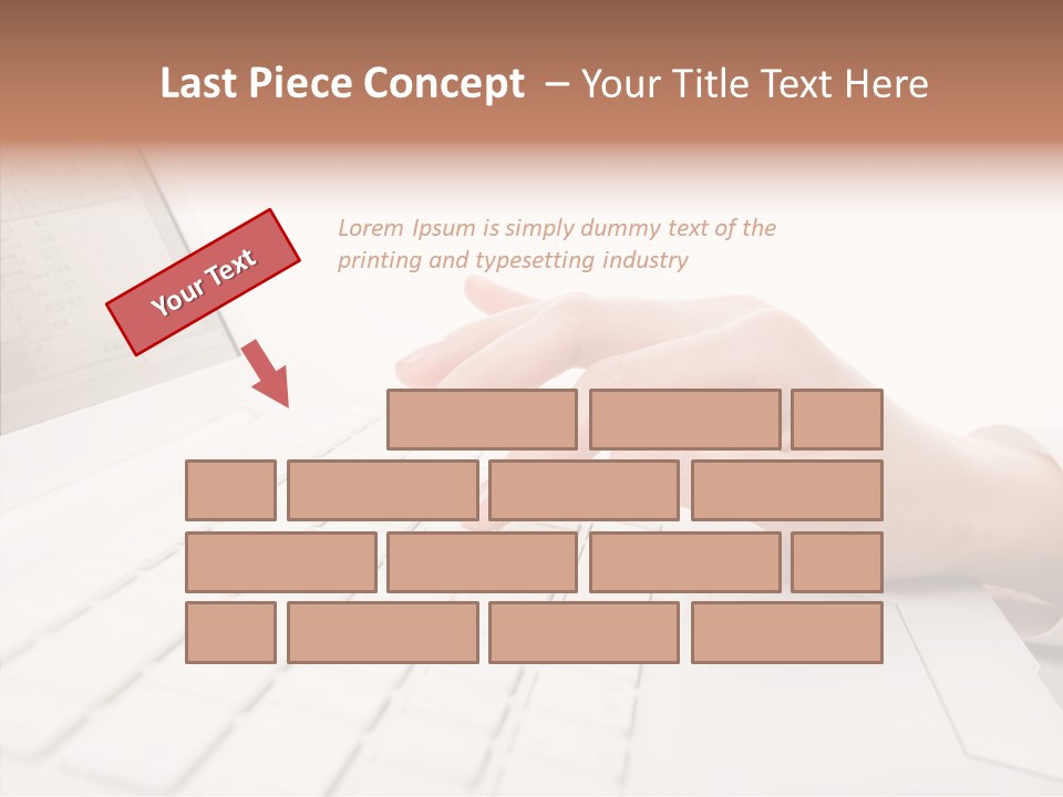 Touching Holding Hands Close Up PowerPoint Template