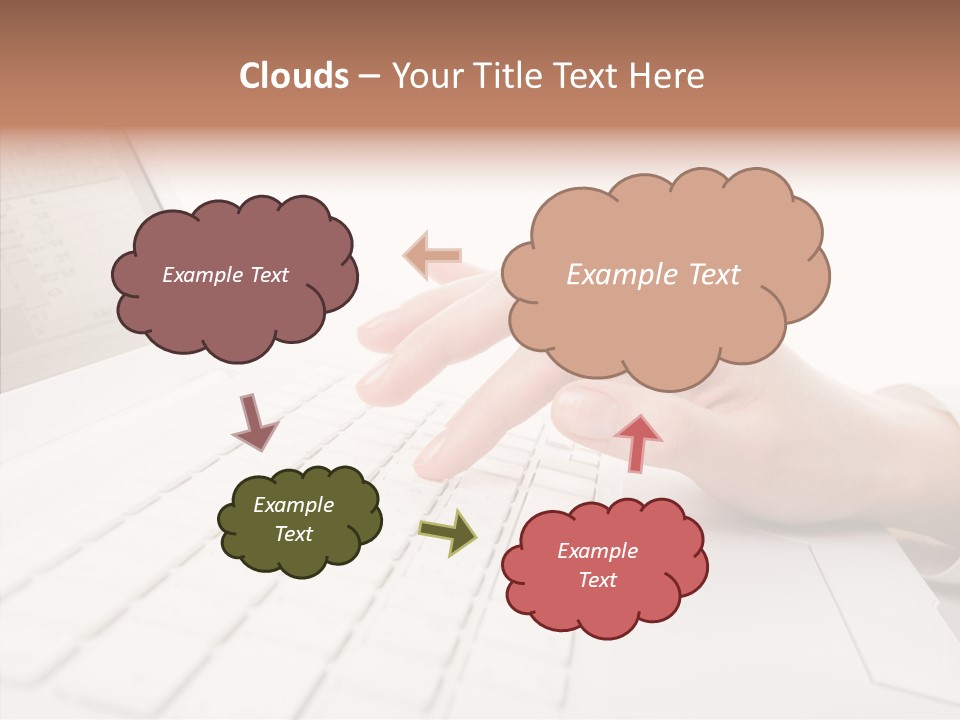 Touching Holding Hands Close Up PowerPoint Template