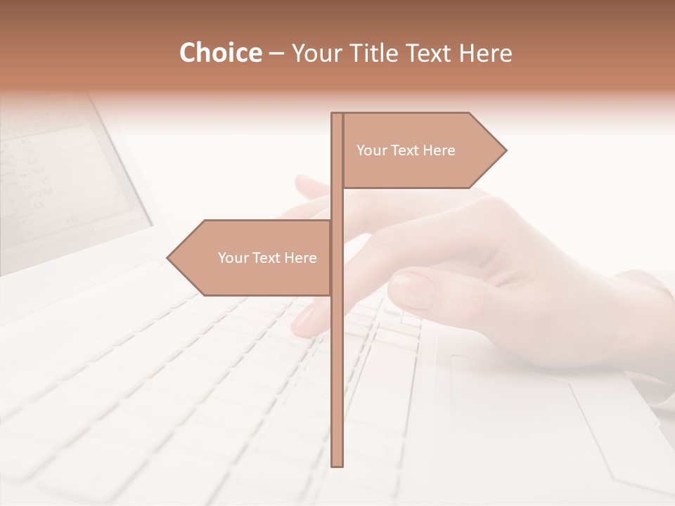 Touching Holding Hands Close Up PowerPoint Template