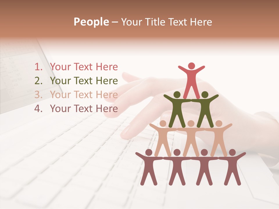 Touching Holding Hands Close Up PowerPoint Template