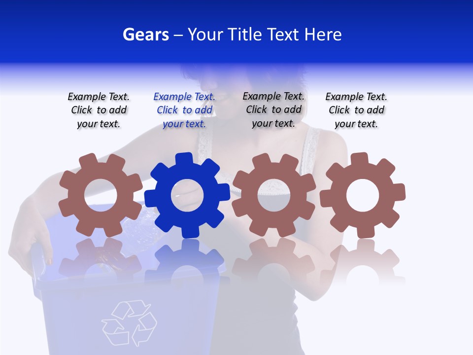 Elderly Closeup Grandmother PowerPoint Template