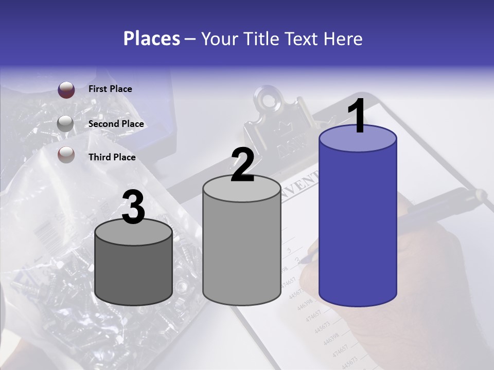 Elderly Touching Hand PowerPoint Template