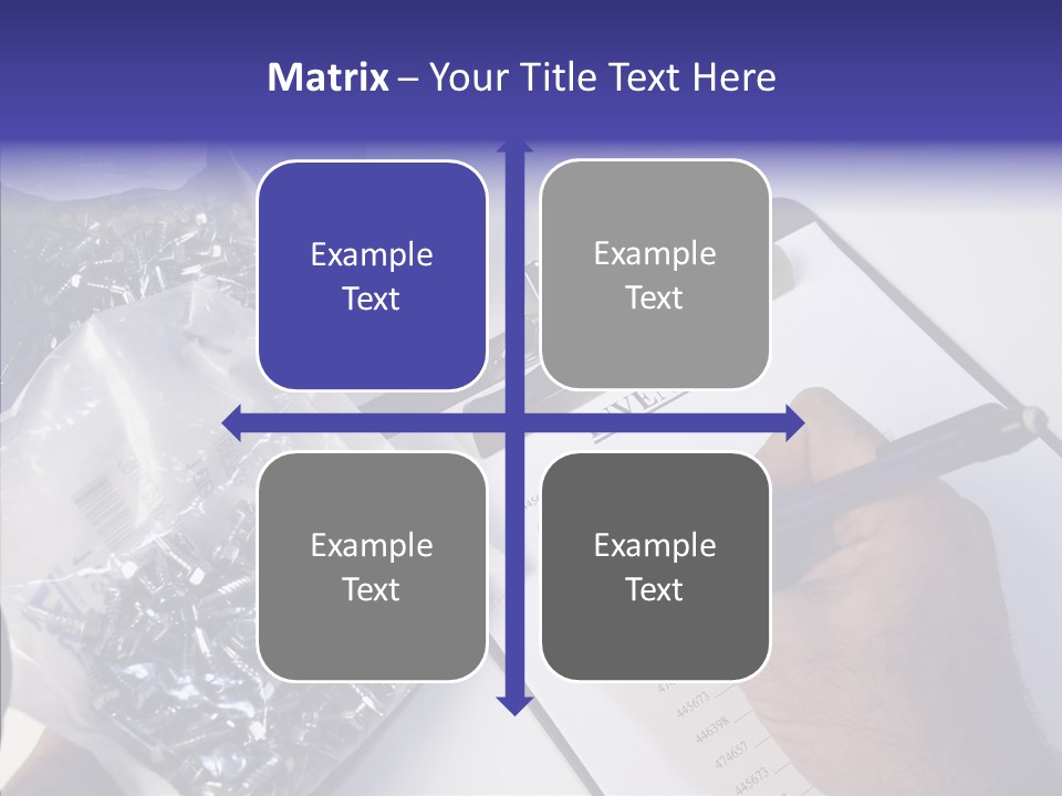 Elderly Touching Hand PowerPoint Template