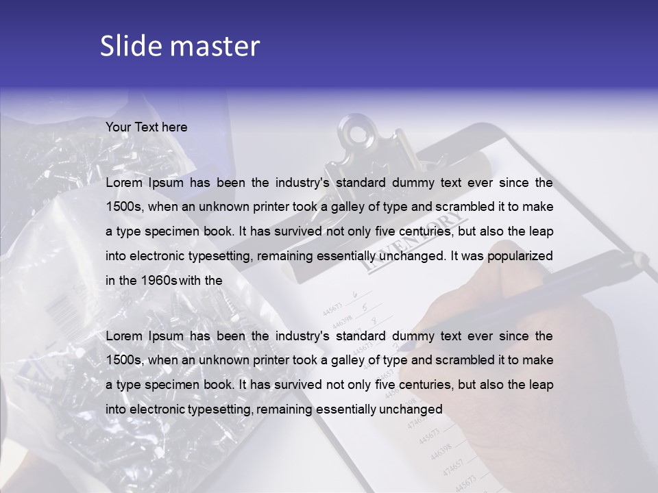 Elderly Touching Hand PowerPoint Template