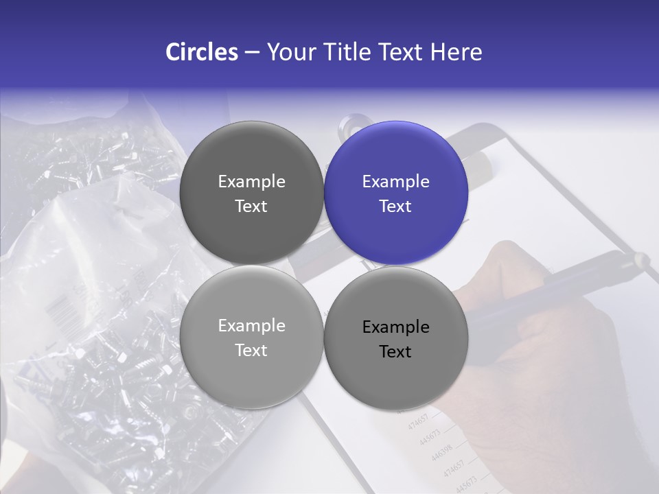 Elderly Touching Hand PowerPoint Template