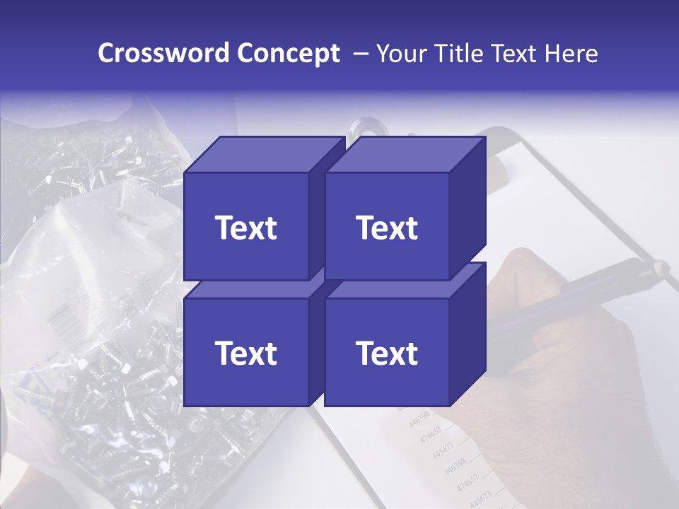 Elderly Touching Hand PowerPoint Template