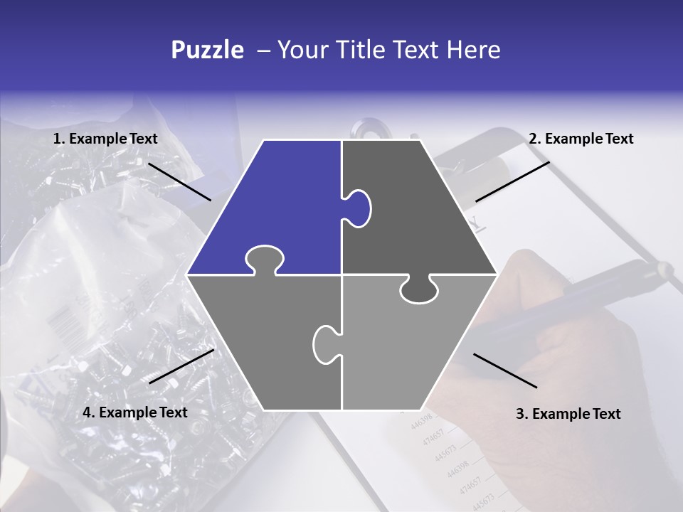 Elderly Touching Hand PowerPoint Template